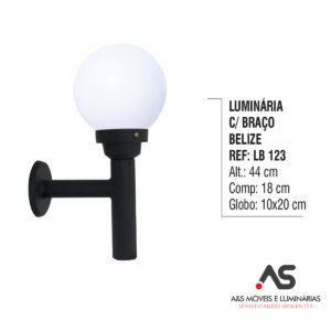 LUMINÁRIA COM BRAÇO BELIZE