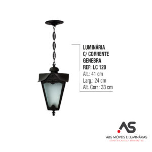 LUMINÁRIA COM CORRENTE GENEBRA