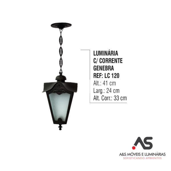 LUMINÁRIA COM CORRENTE GENEBRA