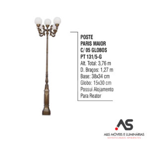 POSTE PARIS COM 005 GLOBOS