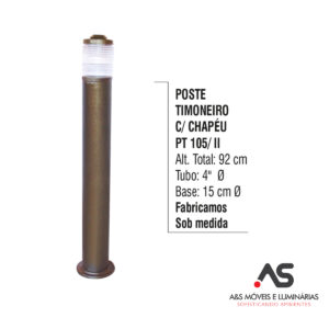 POSTE TIMONEIRO COM CHAPÉU