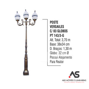 POSTE VERSAILLES COM 03 GLOBOS